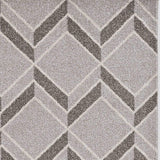 5' X 8' Gray Geometric Indoor Outdoor Area Rug - Homeroots - Flyclothing LLC