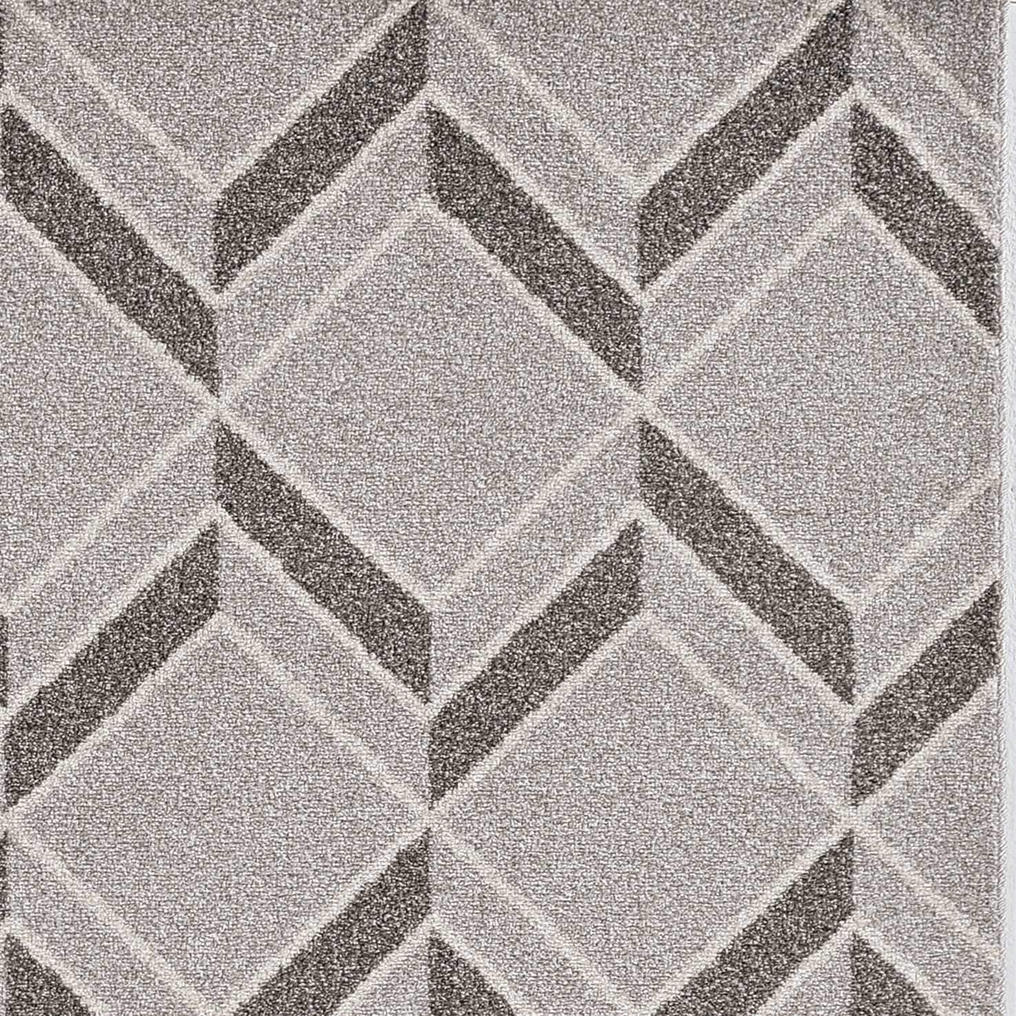 5' X 8' Gray Geometric Indoor Outdoor Area Rug - Homeroots - Flyclothing LLC