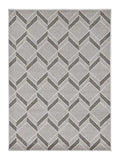 5' X 8' Gray Geometric Indoor Outdoor Area Rug - Homeroots