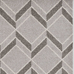 7' X 10' Gray Geometric Indoor Outdoor Area Rug