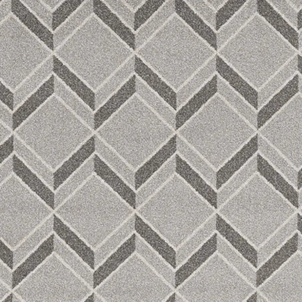 7' X 10' Gray Geometric Indoor Outdoor Area Rug - Homeroots - Flyclothing LLC