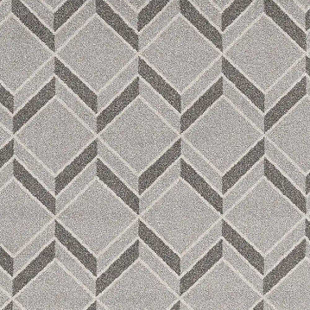 7' X 10' Gray Geometric Indoor Outdoor Area Rug - Homeroots - Flyclothing LLC