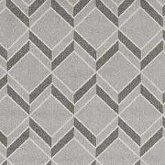 7' X 10' Gray Geometric Indoor Outdoor Area Rug