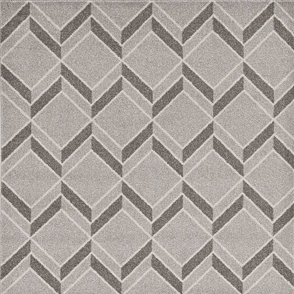 7' X 10' Gray Geometric Indoor Outdoor Area Rug - Homeroots - Flyclothing LLC