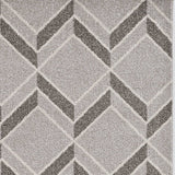 8' X 11' Gray Geometric Indoor Outdoor Area Rug - Homeroots
