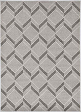 8' X 11' Gray Geometric Indoor Outdoor Area Rug - Homeroots - Flyclothing LLC