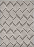 8' X 11' Gray Geometric Indoor Outdoor Area Rug - Homeroots - Flyclothing LLC