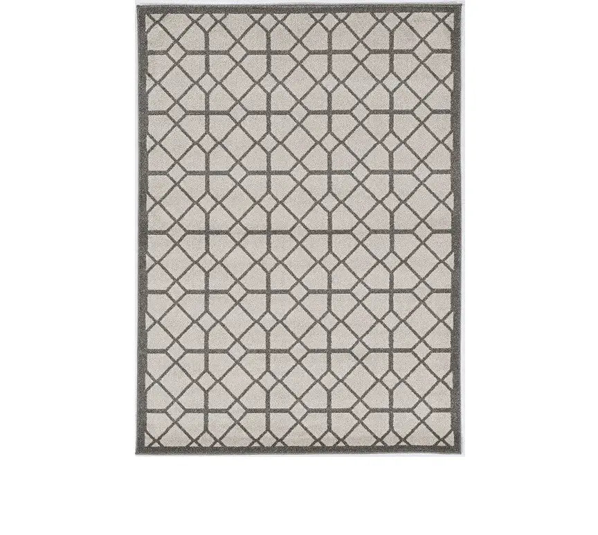 2' X 3' Ivory Or Grey Diamond Pattern Accent Rug - Homeroots - Flyclothing LLC