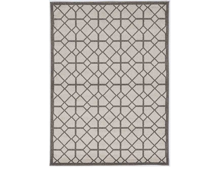 2' X 3' Ivory Or Grey Diamond Pattern Accent Rug - Homeroots - Flyclothing LLC