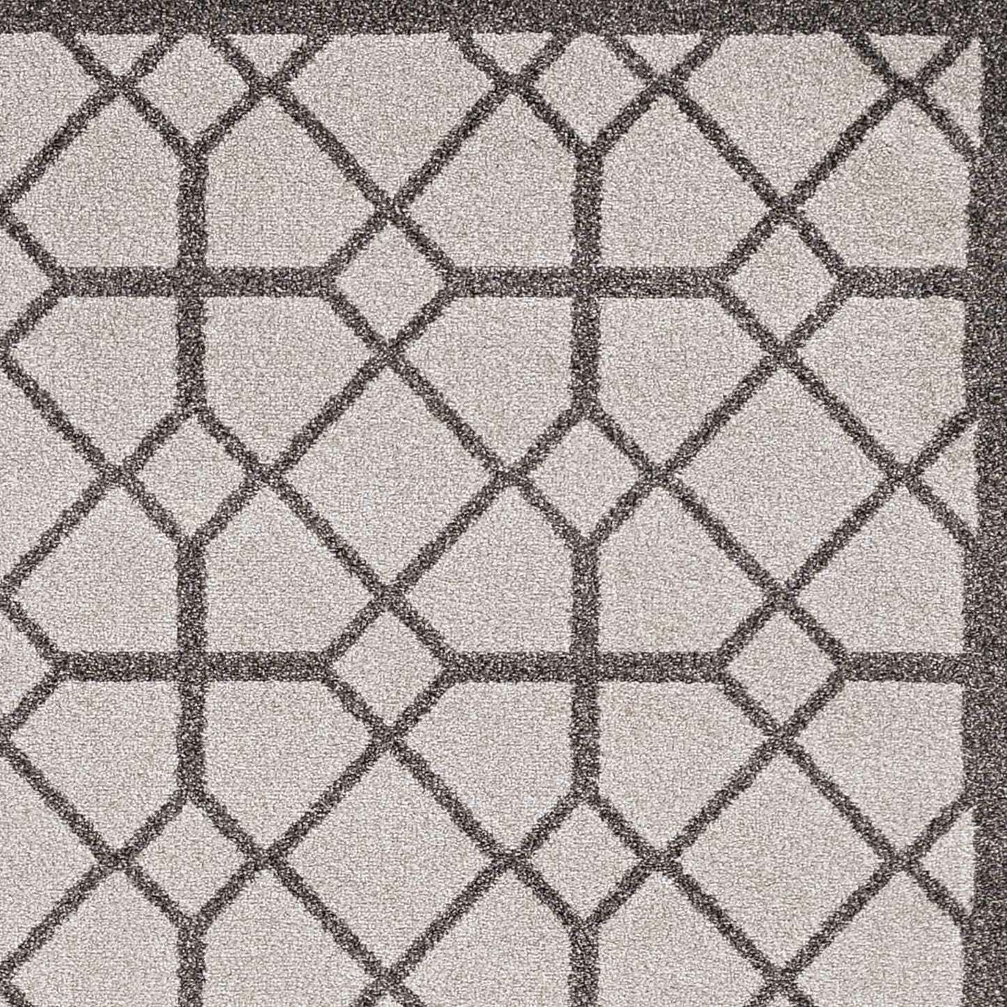 3' X 5' Ivory Or Grey Polypropylene Rug - Homeroots - Flyclothing LLC