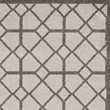 3' X 5' Ivory Or Grey Polypropylene Rug - Homeroots