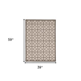 3' X 5' Ivory Or Grey Polypropylene Rug - Homeroots - Flyclothing LLC