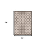 3' X 5' Ivory Or Grey Polypropylene Rug - Homeroots - Flyclothing LLC