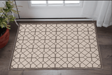 3' X 5' Ivory Or Grey Polypropylene Rug - Homeroots