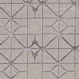 5' X 8' Ivory Silver Machine Woven Geometric Indoor Area Rug - Homeroots - Flyclothing LLC