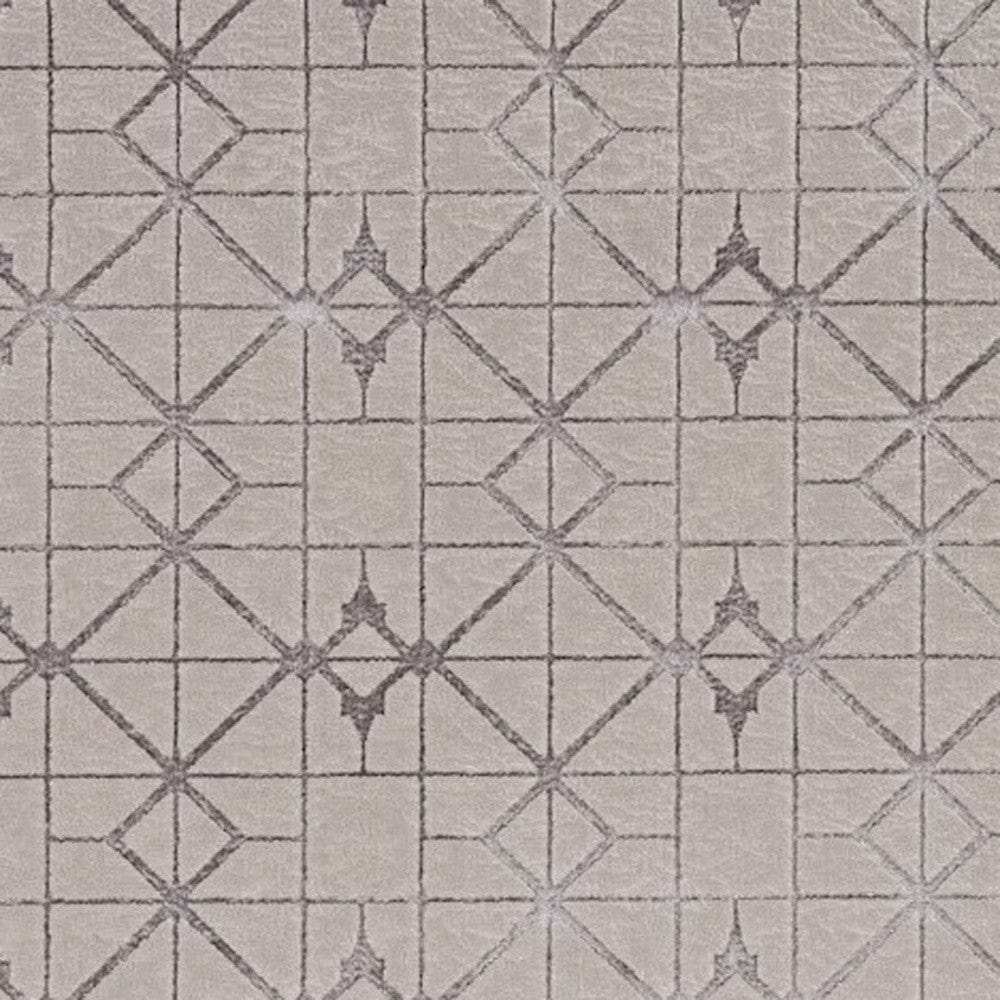 79 X 114 Ivory Or Silver Polypropylene Or Polyester Rug - Homeroots - Flyclothing LLC