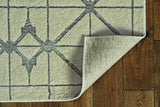 94 X 130 Ivory Or Silver Polypropylene Or Polyester Rug - Homeroots - Flyclothing LLC
