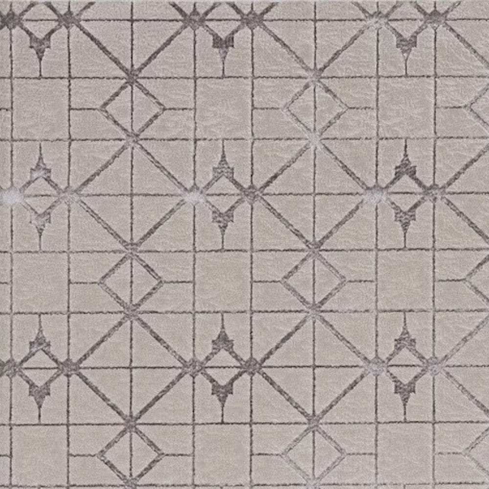 94 X 130 Ivory Or Silver Polypropylene Or Polyester Rug - Homeroots - Flyclothing LLC