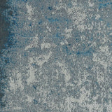 8' X 11' Silver Blue Machine Woven Abstract Smudge Indoor Area Rug - Homeroots