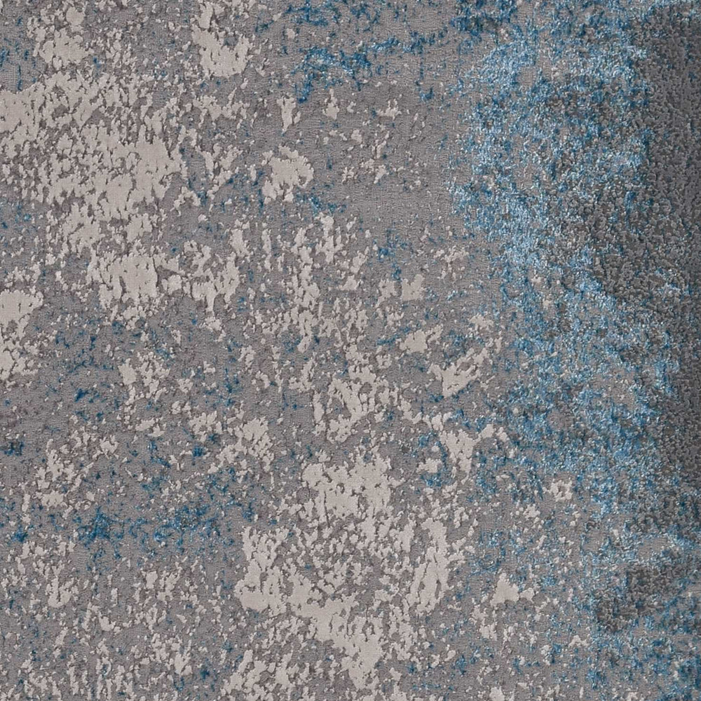 10' X 13' Silver Blue Machine Woven Abstract Smudge Indoor Area Rug - Homeroots - Flyclothing LLC