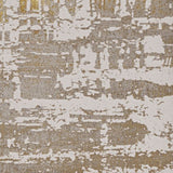 7' X 10' Ivory Gold Machine Woven Abstract Indoor Area Rug - Homeroots