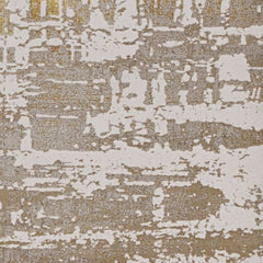 7' X 10' Ivory Gold Machine Woven Abstract Indoor Area Rug