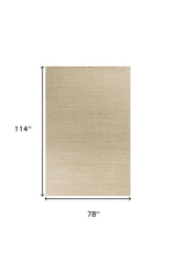 7' X 10' Ivory Hand Woven Wool And Jute Indoor Area Rug - Homeroots - Flyclothing LLC
