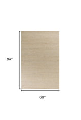 5' X 7' Grey Hand Woven Wool And Jute Indoor Area Rug - Homeroots - Flyclothing LLC