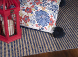 5' X 7' Blue Wool Hand Woven Area Rug - Homeroots - Flyclothing LLC