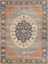 3' X 5' Blue Medallion Hand Woven Area Rug - Homeroots - Flyclothing LLC