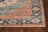 3' X 5' Blue Medallion Hand Woven Area Rug - Homeroots - Flyclothing LLC