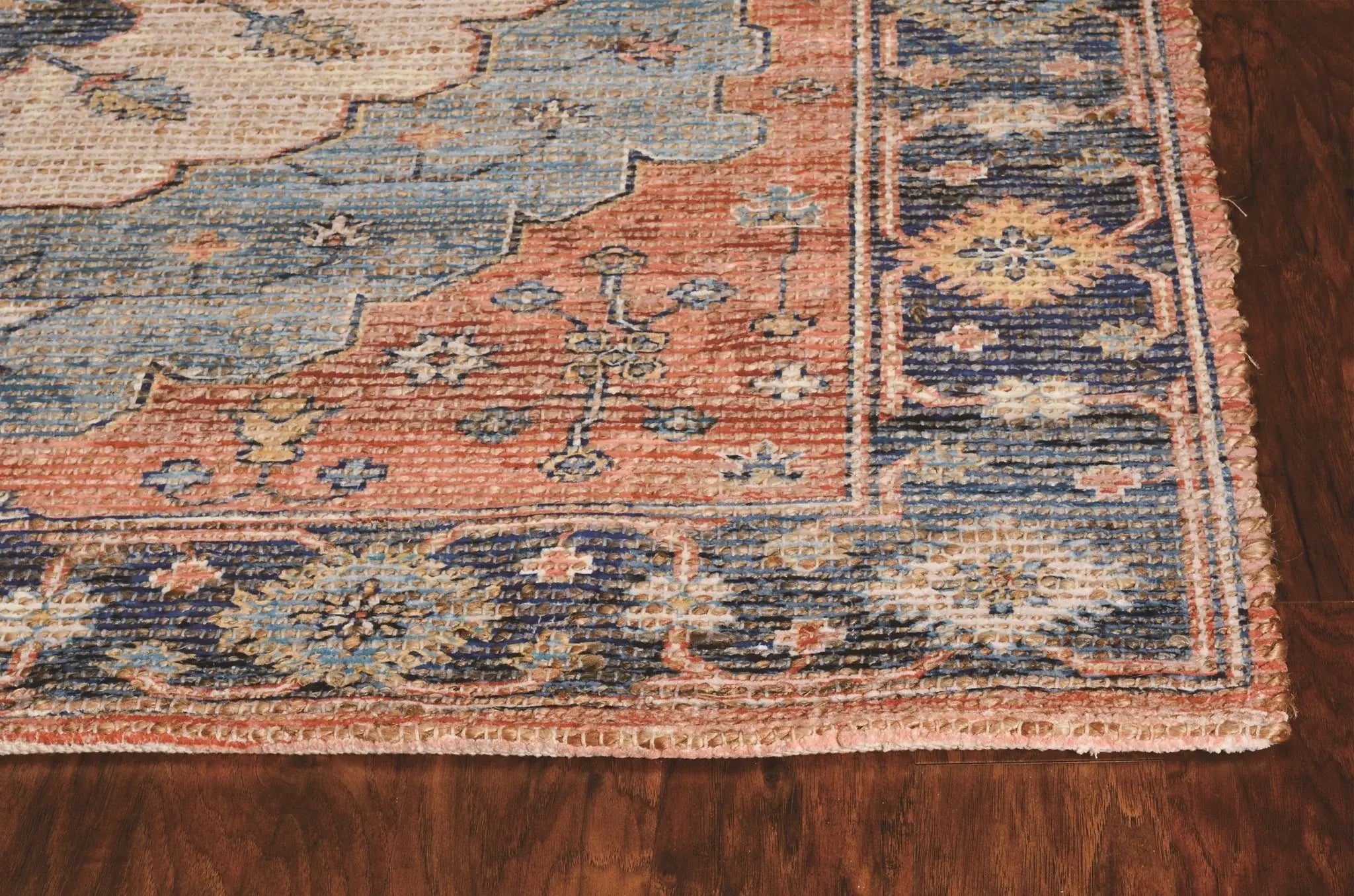 3' X 5' Blue Medallion Hand Woven Area Rug - Homeroots - Flyclothing LLC