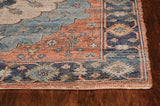 5' X 7' Blue Medallion Hand Woven Area Rug - Homeroots - Flyclothing LLC