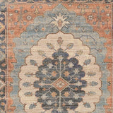 8' X 10' Blue Hand Woven Medallion Indoor Area Rug - Homeroots