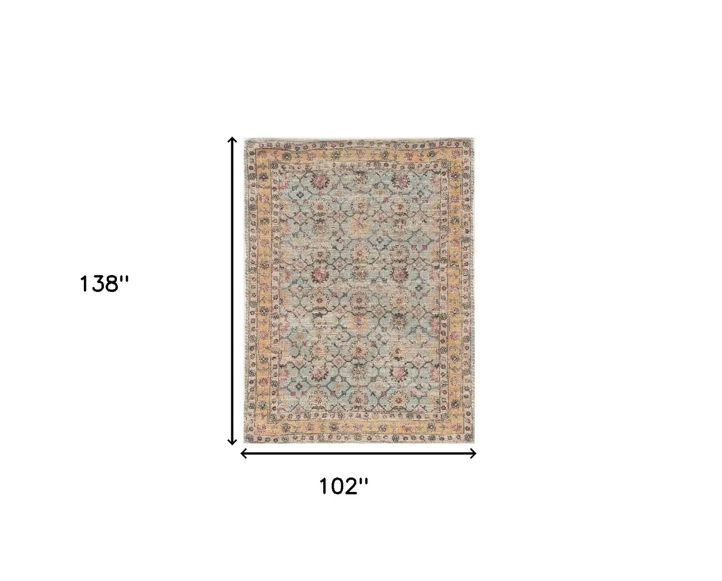 102 X 138 Spa Jute Or Polyester Rug - Homeroots - Flyclothing LLC