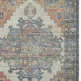 8' X 10' Blue Orange Hand Woven Diamond Medallion Indoor Area Rug - Homeroots - Flyclothing LLC