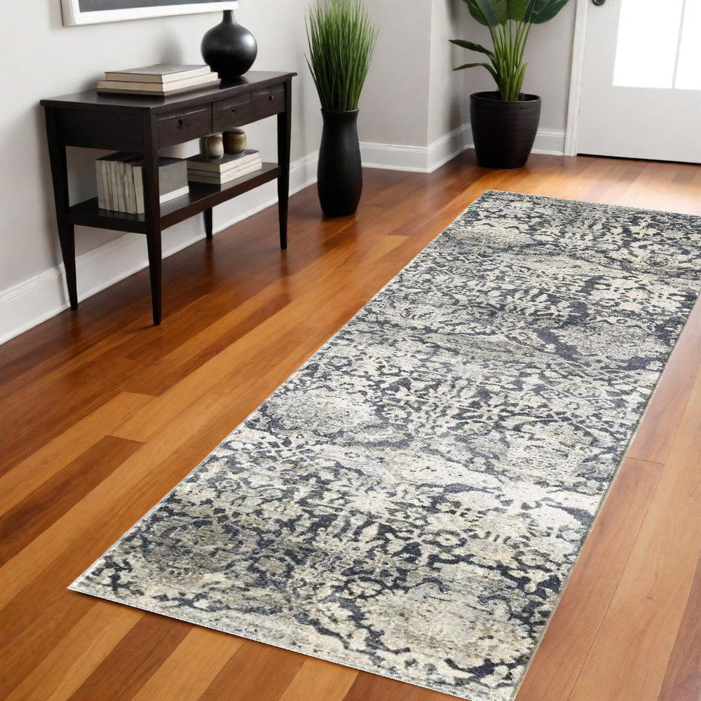 8' X 8' Gray Runner Rug - Homeroots