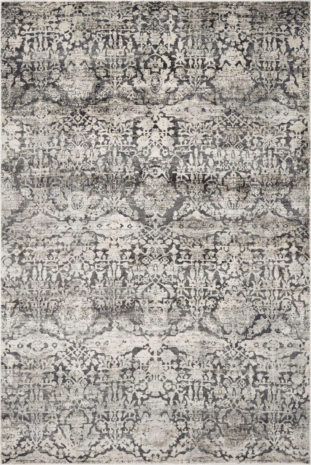8' X 11' Gray Floral Area Rug - Homeroots - Flyclothing LLC