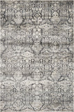 8' X 11' Gray Floral Area Rug - Homeroots
