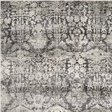 8' X 11' Gray Floral Area Rug - Homeroots - Flyclothing LLC
