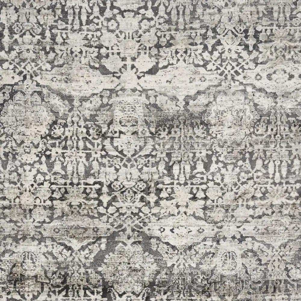 8' X 11' Gray Floral Area Rug - Homeroots - Flyclothing LLC