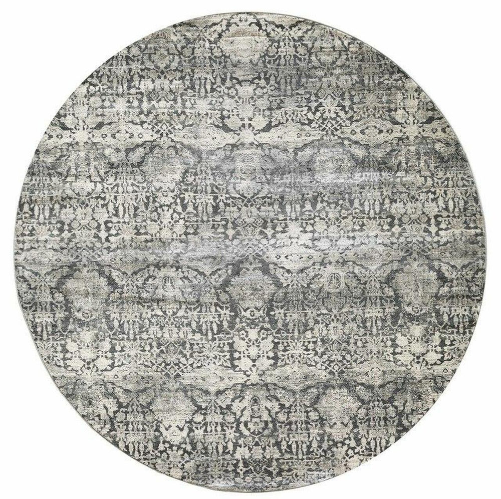 8' X 8' Gray Area Rug - Homeroots