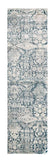 8' X 8' Teal Runner Rug - Homeroots