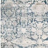 8' X 8' Teal Runner Rug - Homeroots