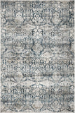 5' X 8' Teal Floral Area Rug - Homeroots