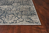 5' X 8' Teal Floral Area Rug - Homeroots - Flyclothing LLC