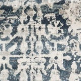 5' X 8' Teal Floral Area Rug - Homeroots - Flyclothing LLC