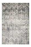 9' X 13' Gray Chevron Area Rug - Homeroots