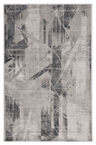 3' X 5' Gray Geometric Area Rug - Homeroots