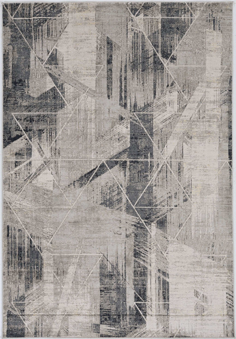 8' X 11' Gray Abstract Area Rug - Homeroots - Flyclothing LLC